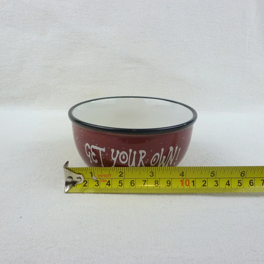 WMG 2004 Ceramic Popcorn Bucket and 3 Individual Serving‎ Bowls Set Multi